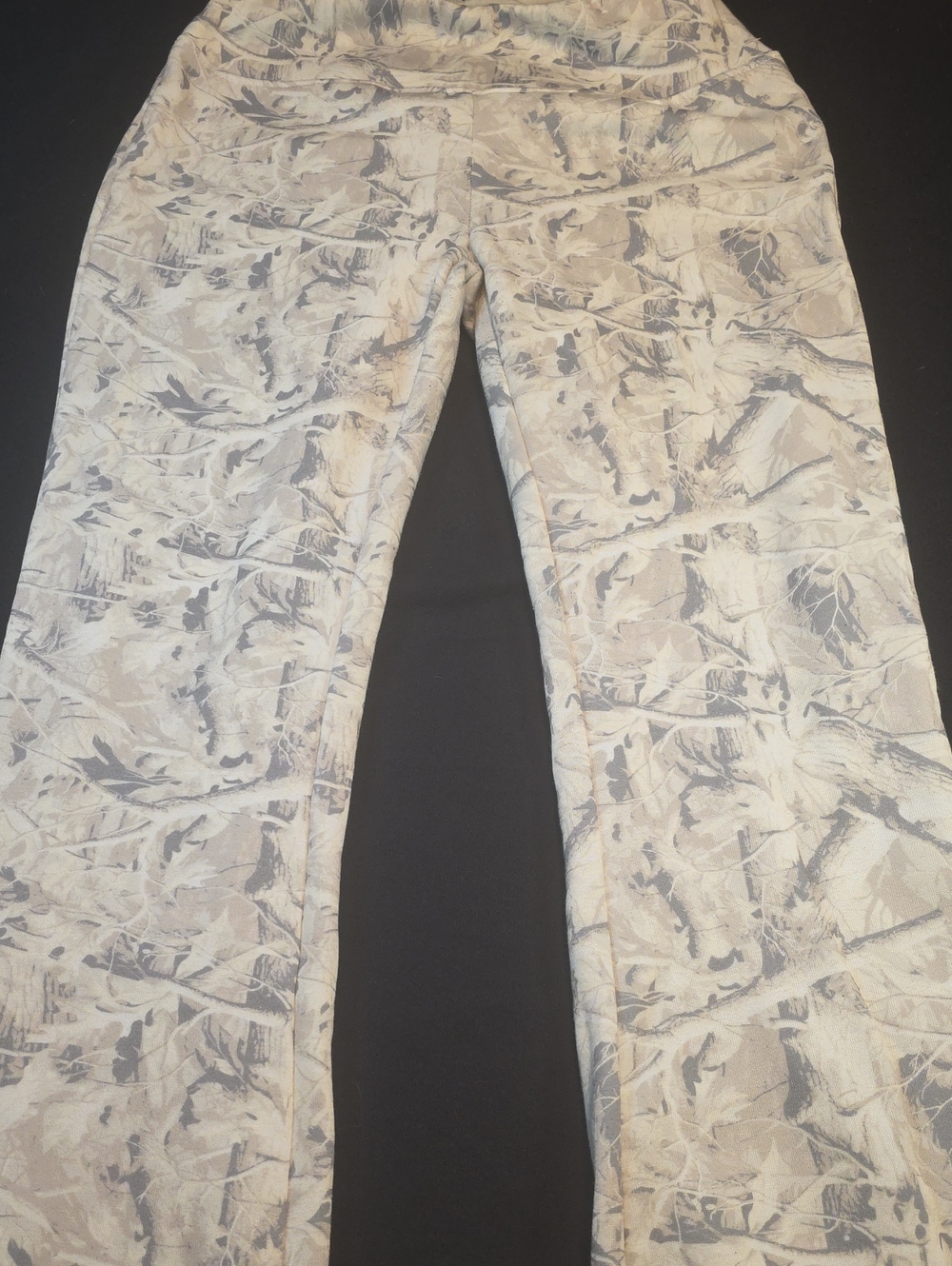 Women's Neutral Patterned Wide-Leg Pants AL 1